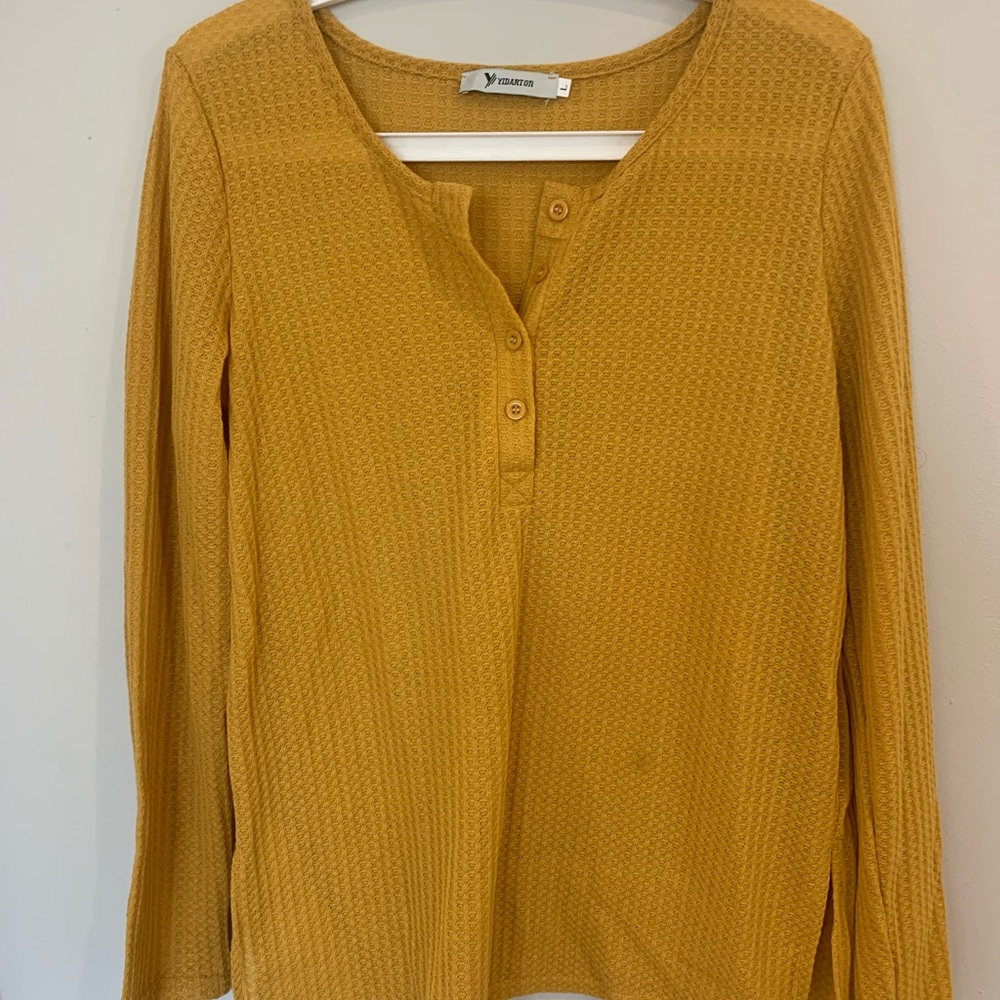 Flowy waffle knit sweater